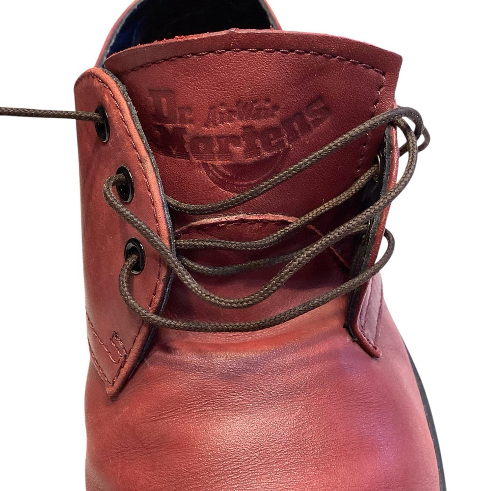 Doc Marten Shoes Women Sz 6 Red Cavendish Oxfords Air Wave Leather - Picture 9 of 10